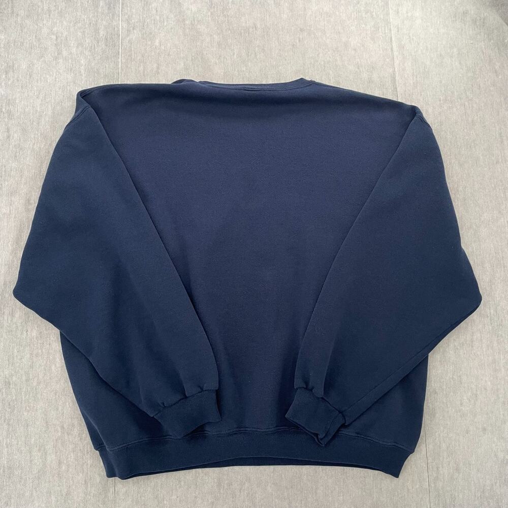 VINTAGE Michigan Wolverines Sweater Adult 2XL Blue Crew Neck Pullover Mens XXL - Picture 2 of 10